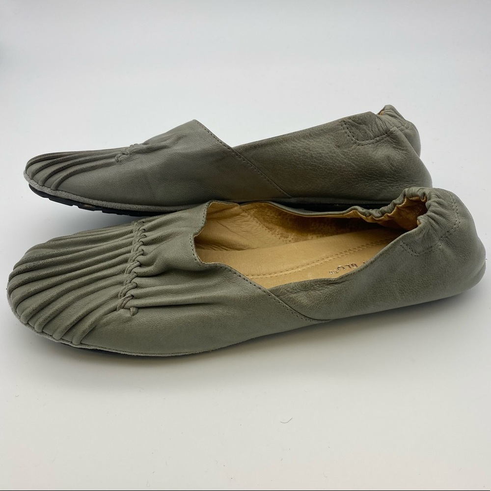Chocolat Blu Cam 2 Pleated Leather Flat 7.5 - Picture 5 of 10